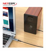 Tarjeta de Sonido Externa USB a Jack 3.5mm TRRS PE-SC0036 NETCOM