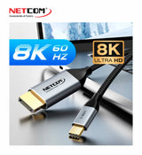 Cable Adaptador USB-C a DisplayPort 8K de 1.80 Metros PE-VA0377 NETCOM