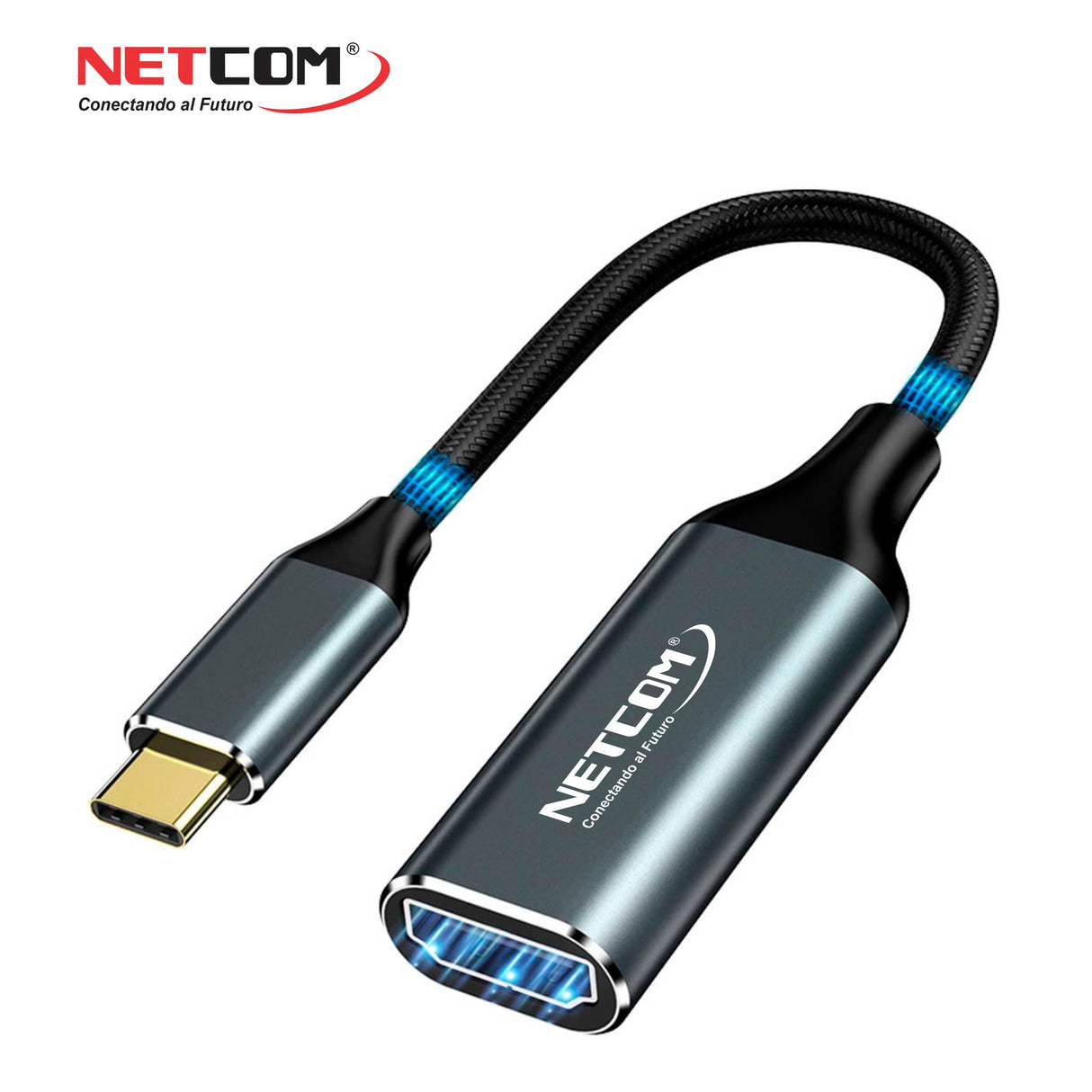 Adaptador USB-C a HDMI 4K@60Hz PE-TA0091 NETCOM