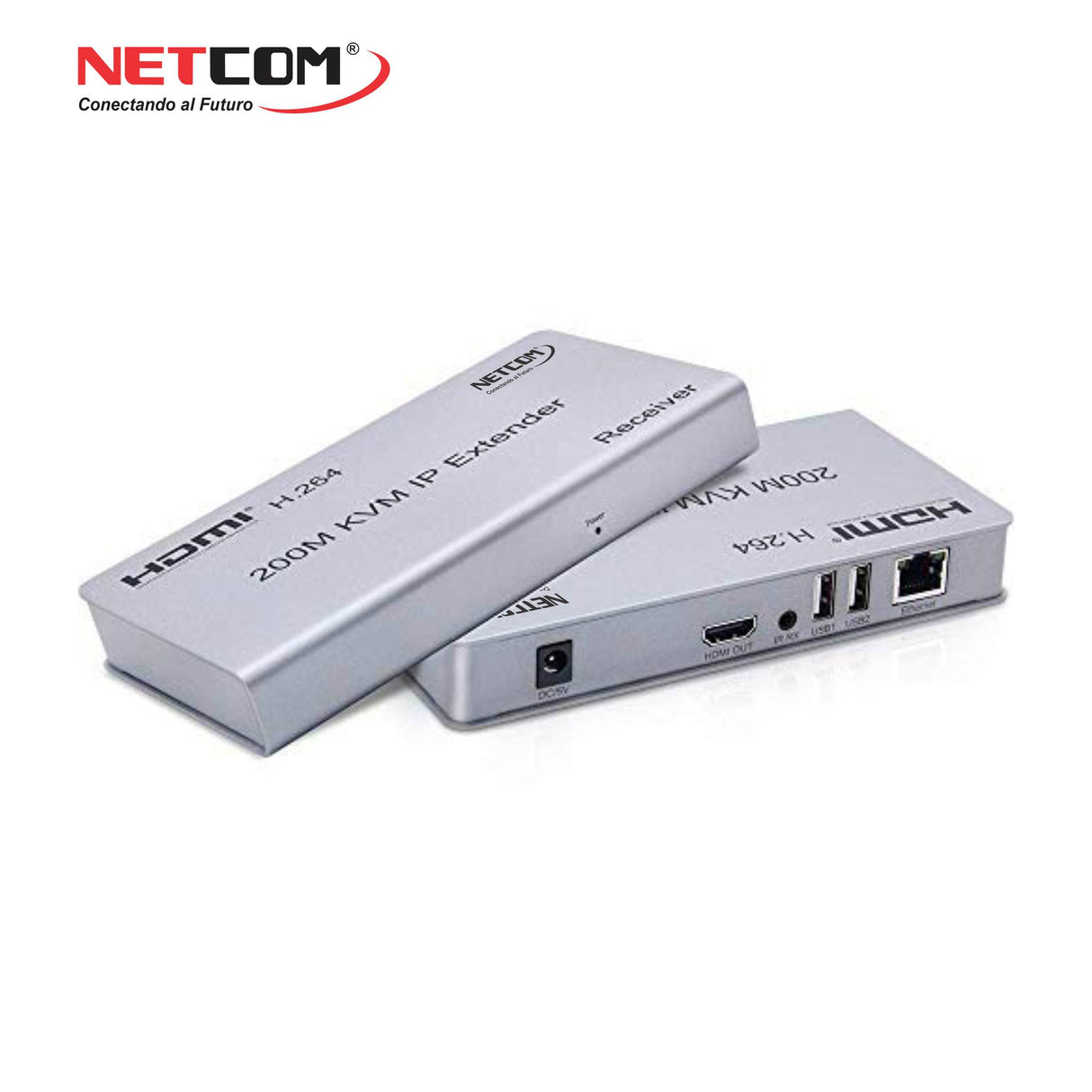 Extender IP KVM HDMI por cable CAT5E/6/7 de 200 Metros PE-EXU200 NETCOM