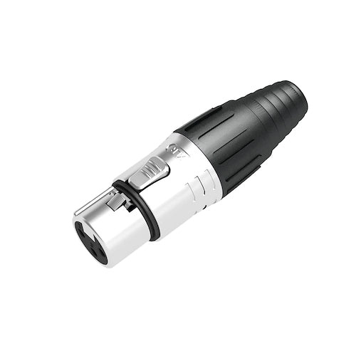 CONECTOR CANON JACK XLR PLATEADO SEETRONIC SCSF3