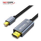 Cable Adaptador Mini DisplayPort a HDMI de 1.80 Metros PE-DP0181 NETCOM