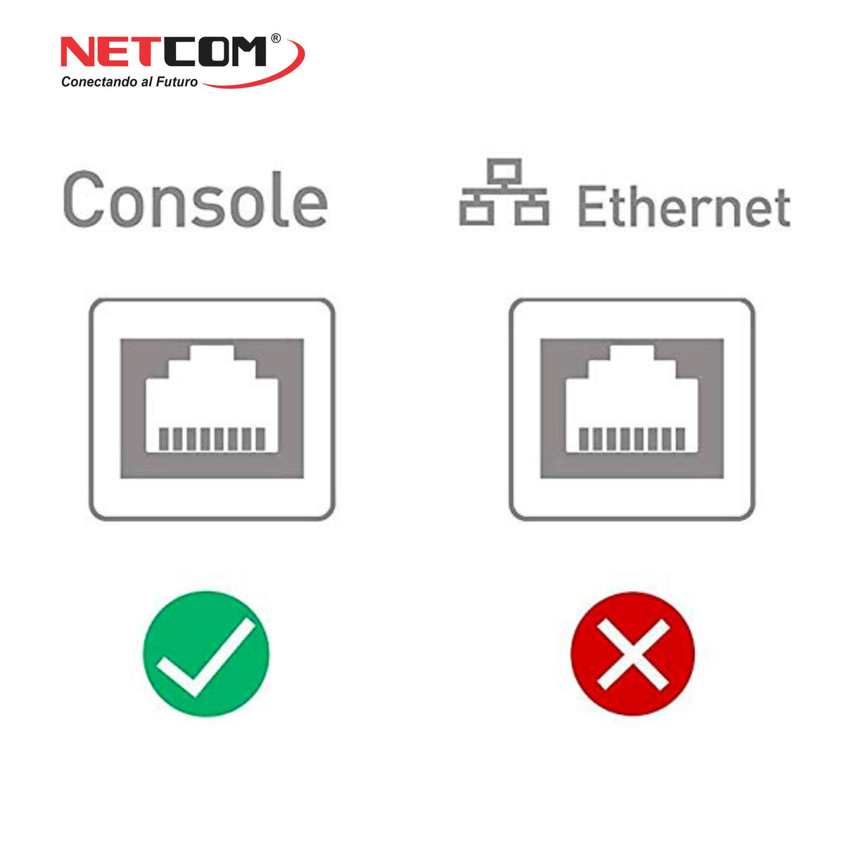 Cable Consola USB a RJ45 PE-NW0224 NETCOM