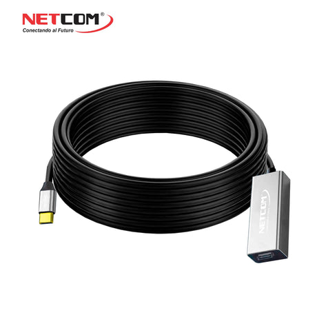 Cable Extensión USB-C Activo de 10 Metros PE-EX0210 NETCOM