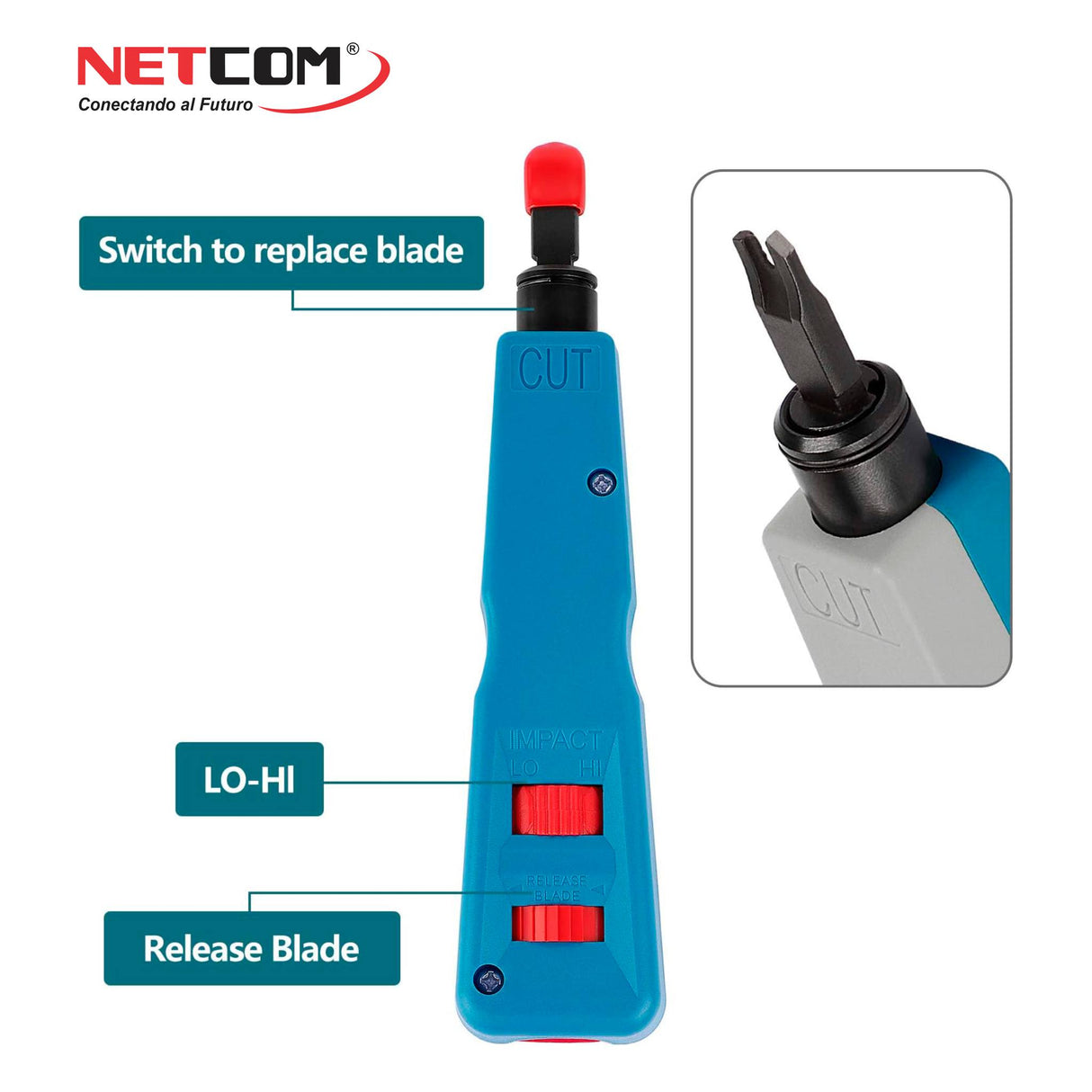 Herramienta ponchadora de Impacto – Impact Tool PE-ET0048 NETCOM