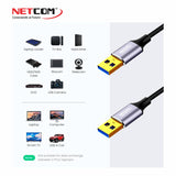 CABLE USB AM TO AM V3.0 DE 5MTS NETCOM PE-US0035