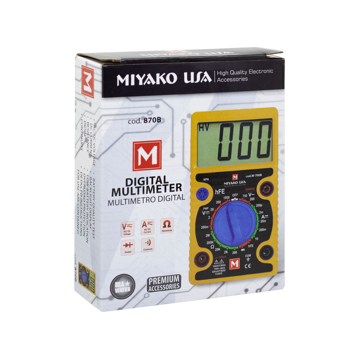 MulTITESTER DIGITRONIL 870B MIYAKO