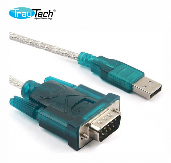 CABLE ADAPTADOR USB A SERIAL DE 1 MTS TRAUTECH PE-US0197