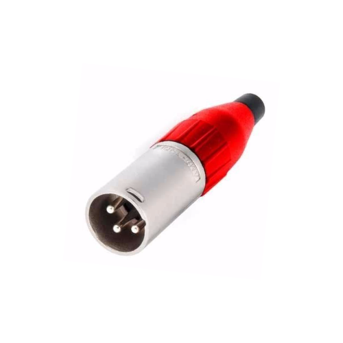 PLUG XLR CANON AEREO ROJO 3P AC3MM-RED AMPHENOL