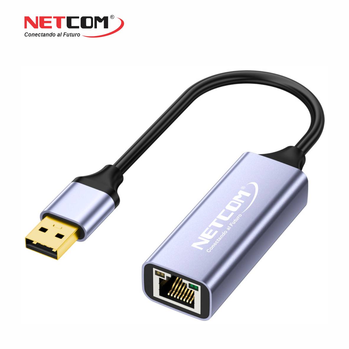 Adaptador USB 3.0 a LAN RJ45 Gigabit 1000Mbps PE-TA0120 NETCOM