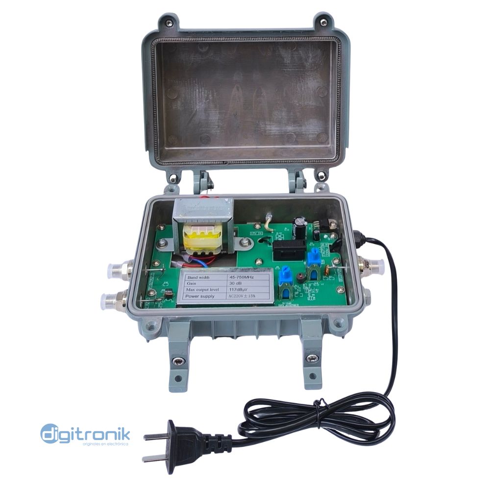 AMPLIFICADOR CATV 30DB 45-750MHZ 220V PARA EDIFICIO KAMT05-A