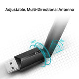 TP-LINK ADAPTADOR USB ALTA GANANCIA AC600 ARCHER T2U PLUS