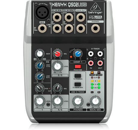 MEZCLADORA 1 CANAL MONO 4 STEREO XENYX-Q502 USB BEHRINGER