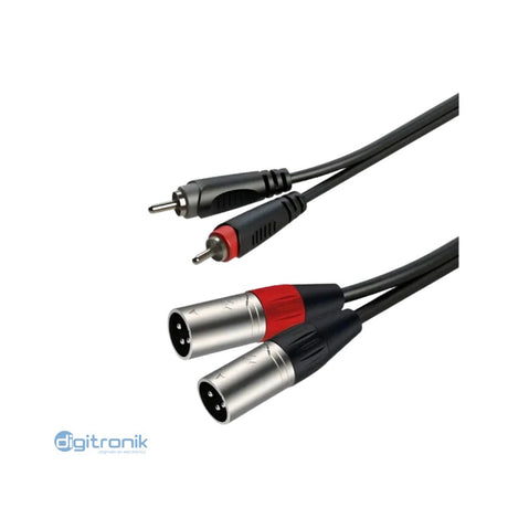 CABLE DE AUDIO 2 PLUG RCA A 2 PLUG CANON XLR 2M ROXTONE SACC190L2