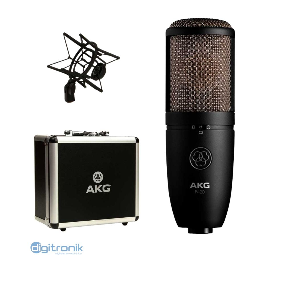 MICROFONO AKG P420 CONDENSADOR DE ESTUDIO DIAFRAGMA GRANDE