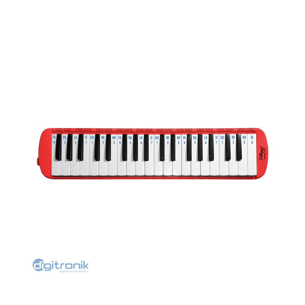 MELODICAS 37 TECLAS ROJO C/ESTUCHE "VILLEGAS" VGS-37KN-RD