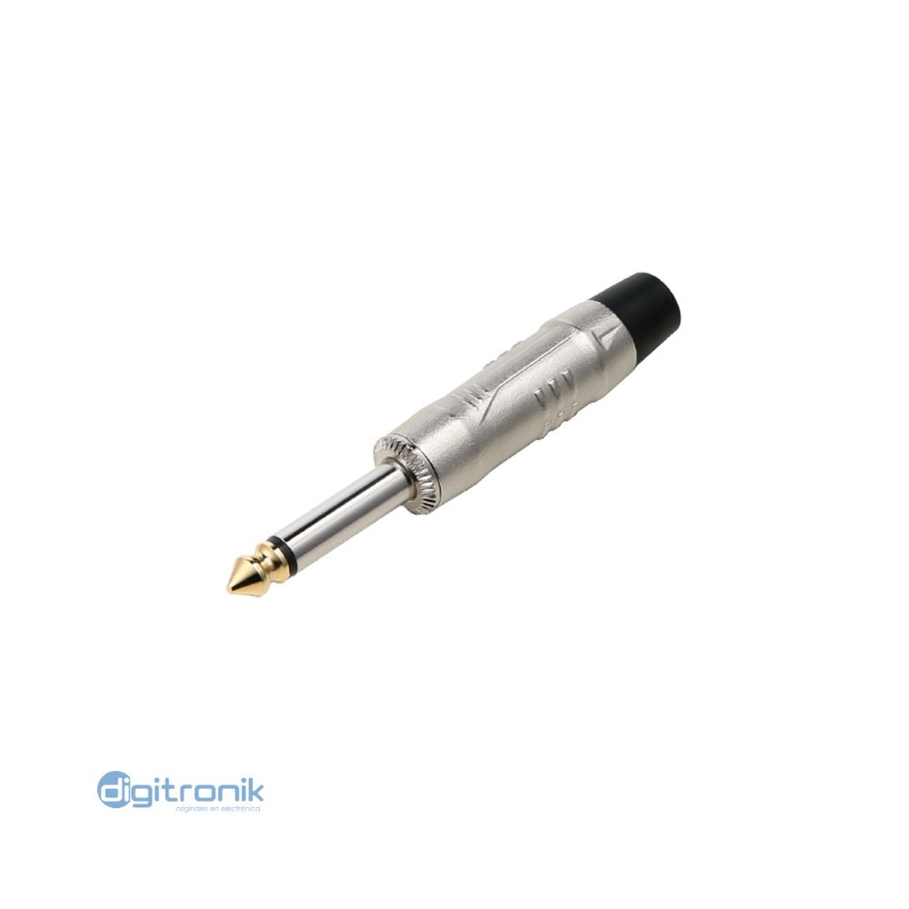 PLUG MONO 6.3MM SILVER/BLACK SOUNDKING CJ2M025NB