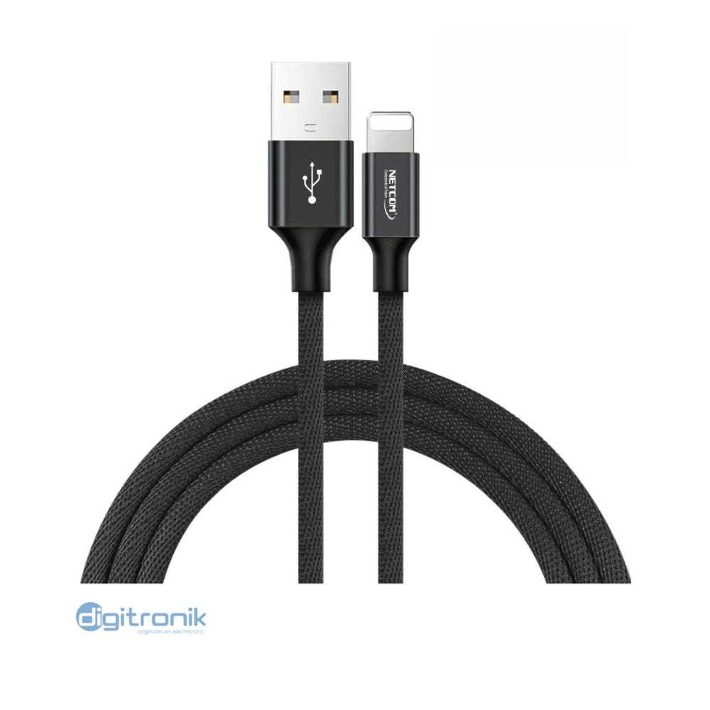 CABLE USB AM A LIGHTNING V2.0 DE 1.2MTS NETCOM PE-AC0111