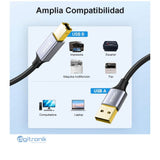 CABLE USB 2.0 PARA IMPRESORA DE 3MTS NETCOM PE-AB2003