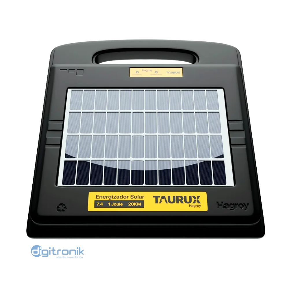 ELECTRIFICADOR GANADERO SOLAR TAURUX 20K  HAGROY HG-TAURUXSOLAR-20K