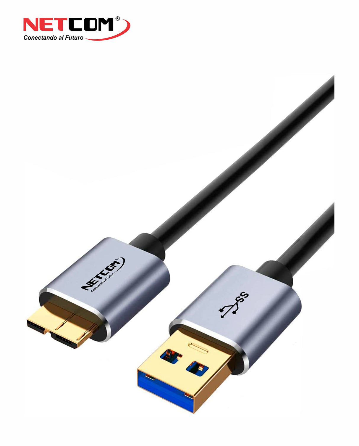 CABLE USB-A A MICRO-B V3.0 DE 1 MTS NETCOM PE-CA1002