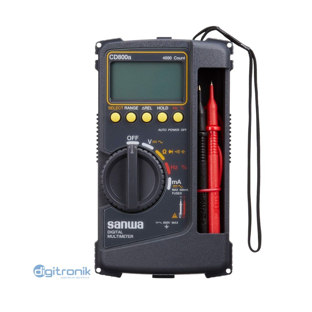 MULTIMETRO DIGITAL SANWA CD800A 600V/AC 40-400HZ CD-800A