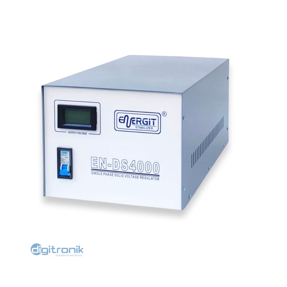 ESTABILIZADOR SOLIDO IN: 145V-260V AC OUT:220VAC +/- 3%  4000W EN-DS4000