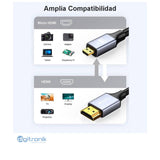 CABLE HDMI A MICRO HDMI V2.0 DE 5 MTS NETCOM PE-HD0848