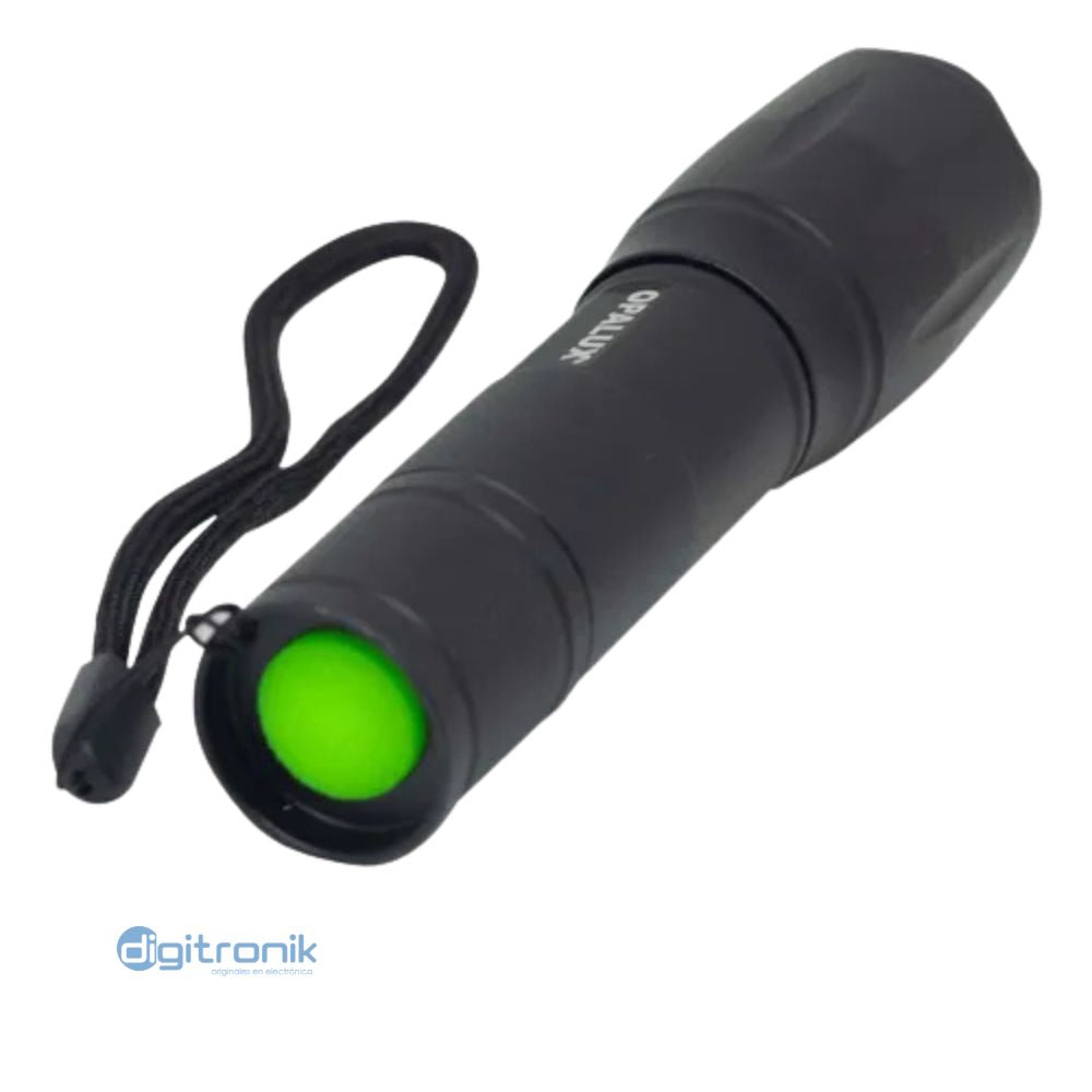 LINTERNA TACTICA 5W OPALUX 300LM, 5 MODOS, IP64 OP-T6G1