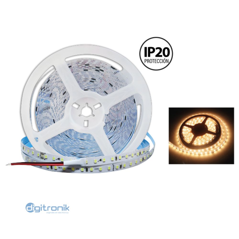 CINTA LED "OPALUX" 220V AC 800LM 4000K 120LEDS 5 METROS OP-LS120-225NW