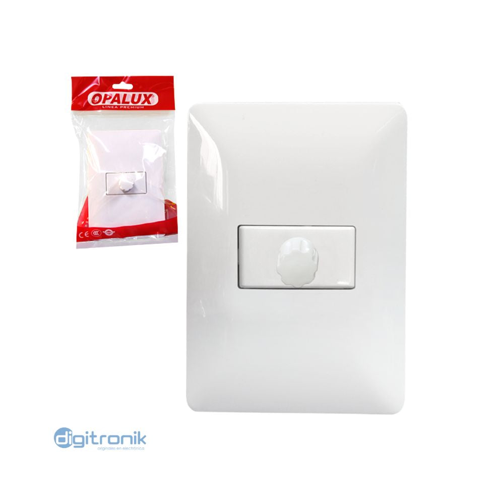 PLACA DIMMER BLANCO 127-250VAC MASTER 120 OP-BM19