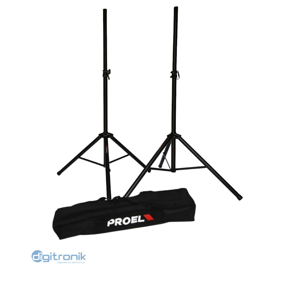 KIT DE PEDESTAL P/CAJA ACUSTICA C/CAPACIDAD DE CARGA 40KG C/FUNDA PROEL FRE180KITV2