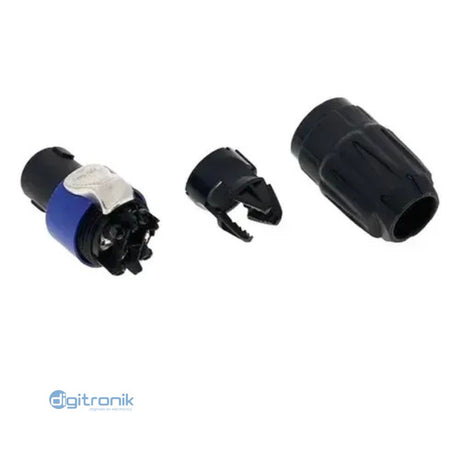CONECTOR SPEAKON 4 PINES AZUL SEETRONIC SL4FX-N
