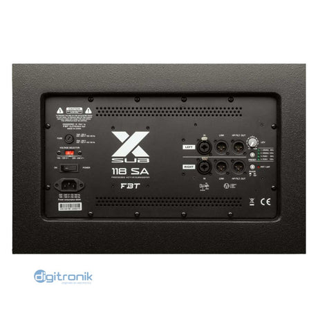 SUBWOOFER ACTIVO FBT 18" 1200W RMS-136DB X-SUB 118SA