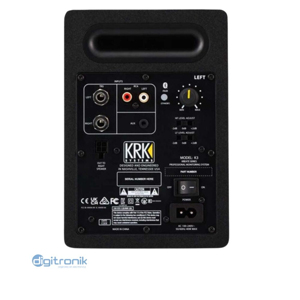 K3-EU KRK KREATE 3 MONITOR DE ESTUDIO (PAR)