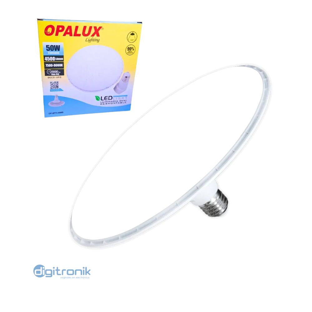 LUMINARIA OVNI BLANCO DESMONTABLE 50W OPALUX 7500K OP-UF75-50WB