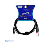 CABLE MINIPLUG ÉSTEREO 3.5MM A 2 PLUG 6.3MM 2M ROXTONE SAYC130L2