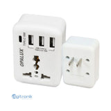 ADAPTADOR ESPIGA PLANA A TOMA MULTIPLE OPALUX 3 ENTRADAS  OP-225A