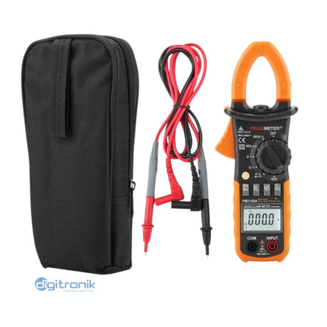 PINZA AMPERIMETRICA AC/DC 400A,600V 40MOHM, 4000UF, 10MHZ PEAKMETER PM2108A