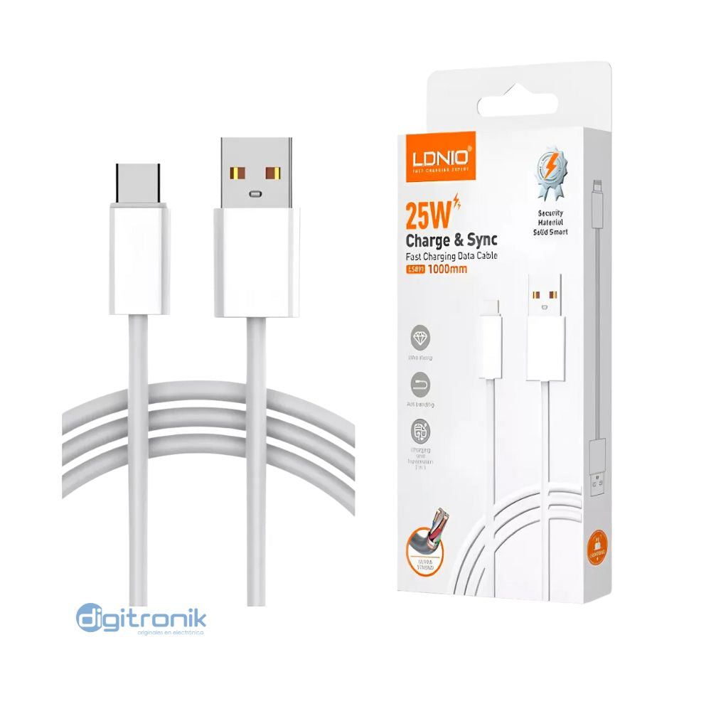 CABLE USB LDNIO TIPO C LS891
