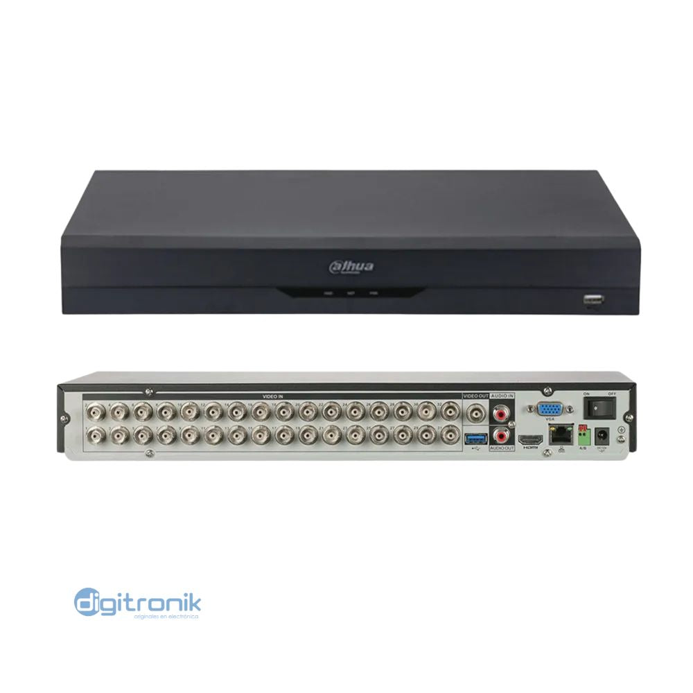 DAHUA DH-XVR523AN-I3/T DVR 32CH PENTABRIDO 1080P WIZSENSE 2HDD AUDIO DOBLE VIA XVR5232AN-I3/T