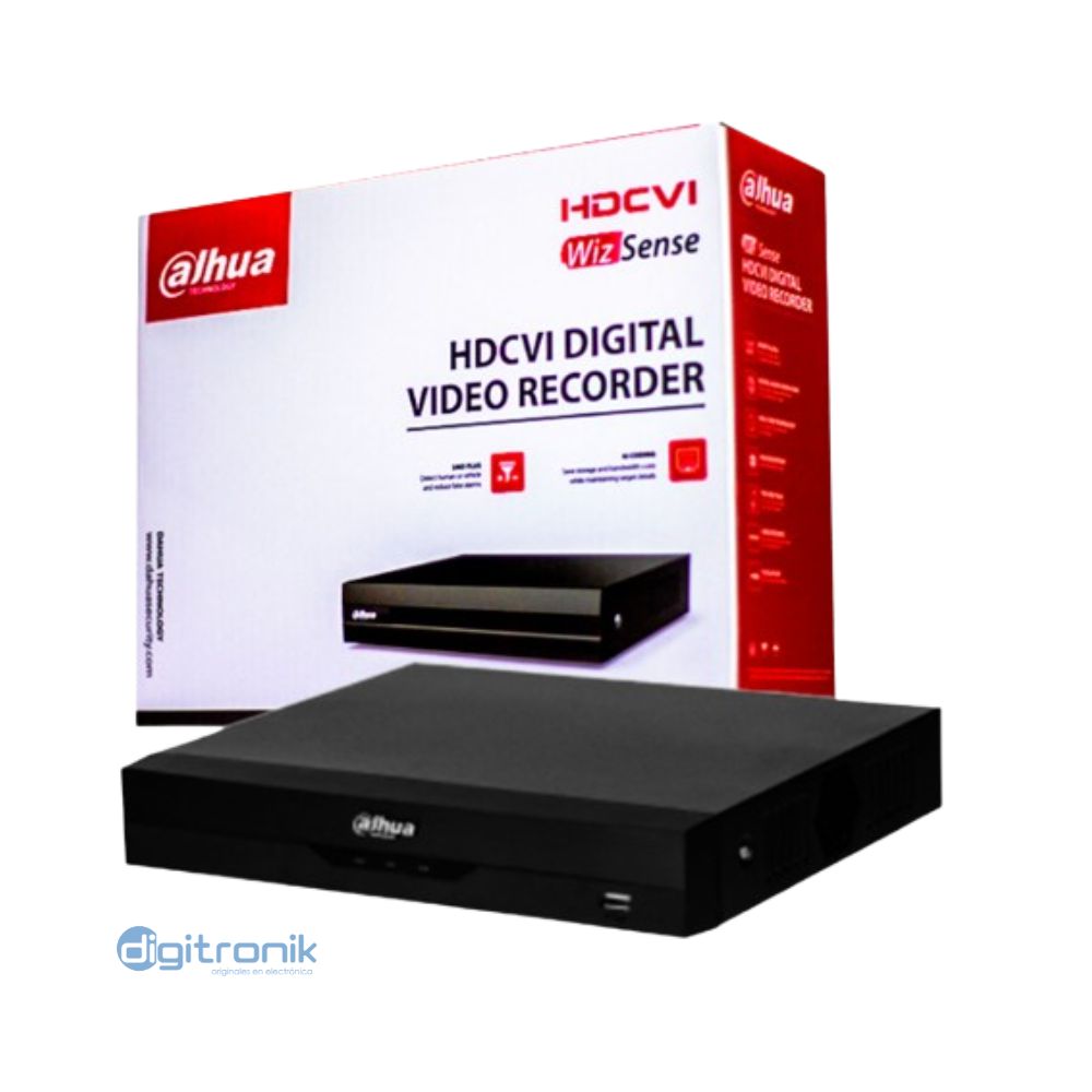DAHUA DH-XVR5104HS-I3/T DVR 4CH PENTABRIDO 1080P WIZSENSE 1HDD AUDIO DOBLE VIA