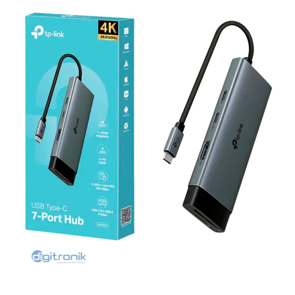 HUB USB TIPO C 7 EN 1 TP-LINK UH7020C