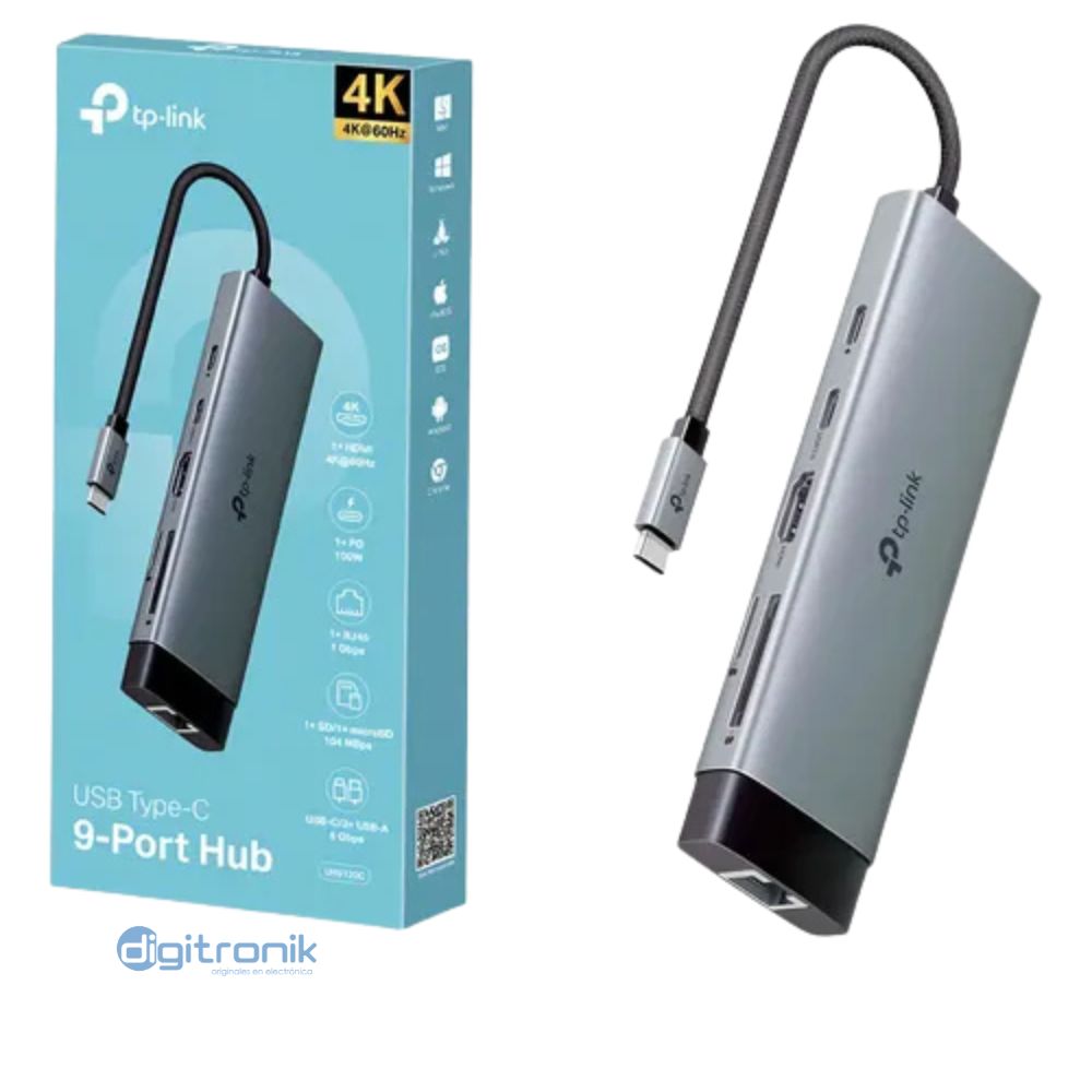 HUB USB TIPO C 9 EN 1 TP-LINK UH9120C