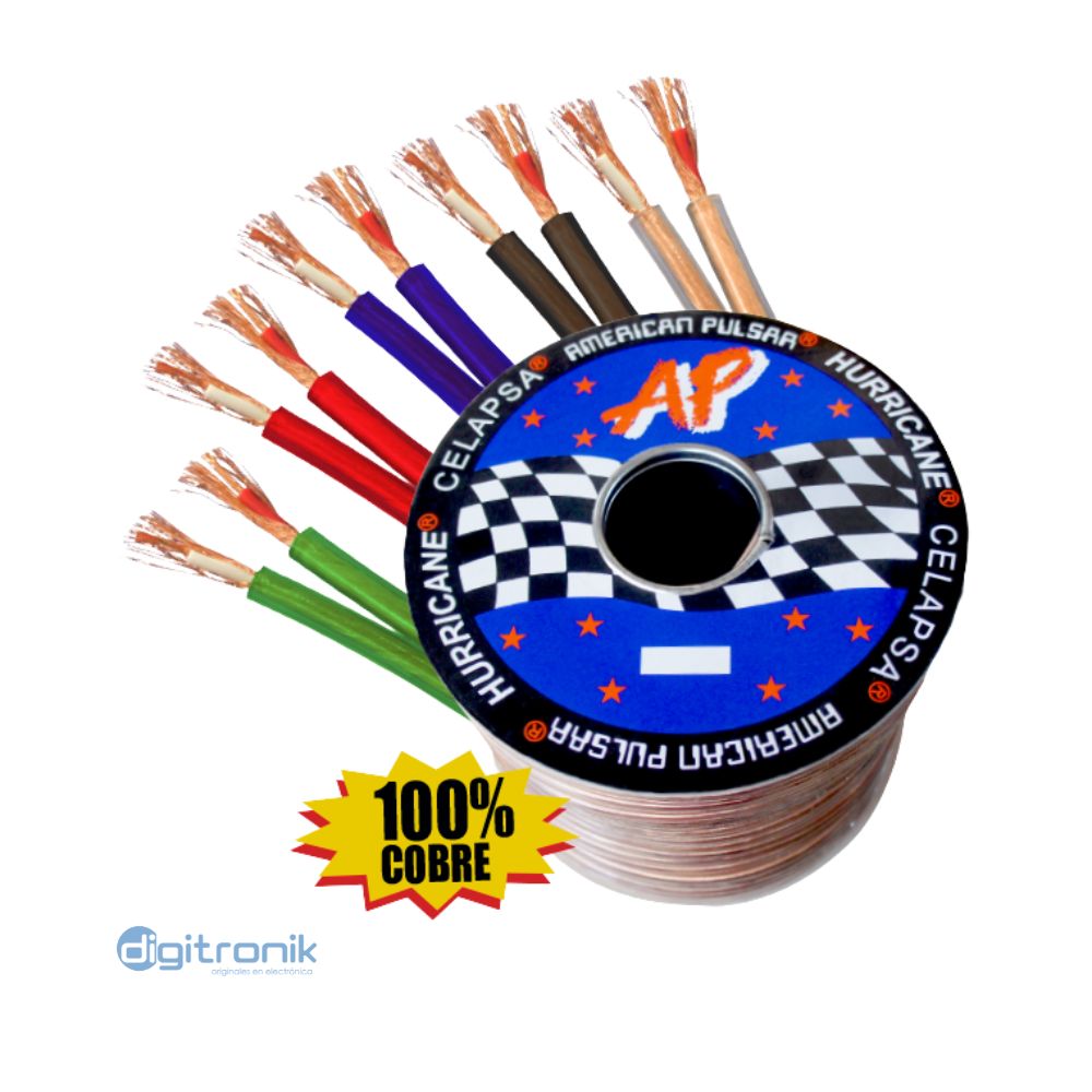 CABLE MELLIZO ST 8MM TRANSP LILA HURRICANE AP-2040CL (100M)