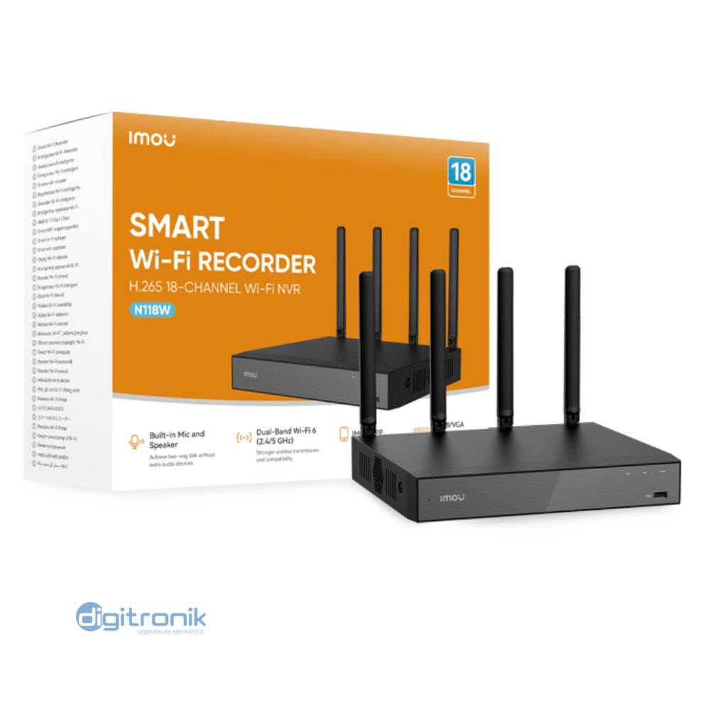 IMOU NVR-N118W-8A0E-N- IMOU NVR WIFI 18CH 8MP 90MBPS 01 HDD