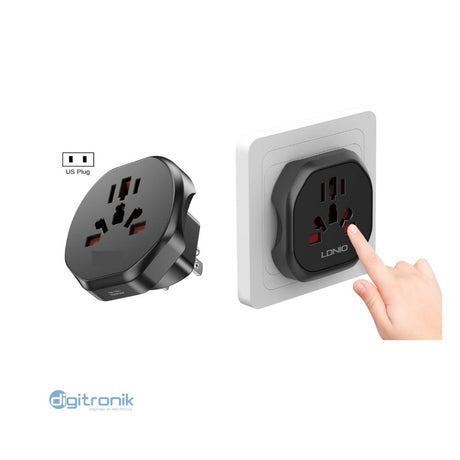 ADAPTADOR DE VIAJE ENCHUFE DE CONVERSIÓN LDNIO Z7