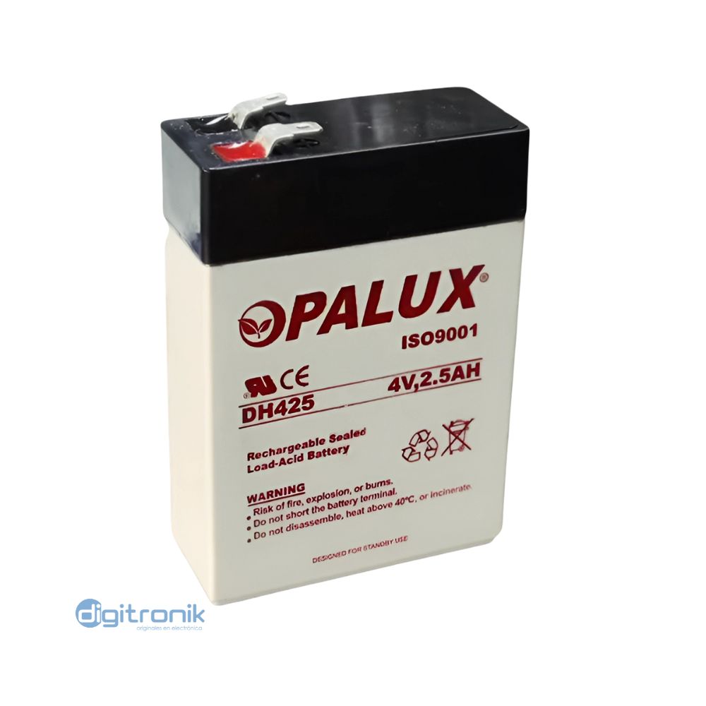 BATERIA SECA 4V 2.5AH OPALUX DH-425