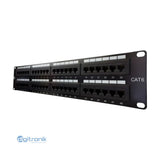 DIXON PATCH PANEL CAT.6 DE PUERTOS TIPO 110 P48T-K11-C6C/BK