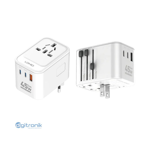 ADAPTADOR DE VIAJE  45W LDNIO Z8